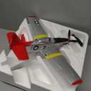 LEAMBE 4 Channel RC Plane, Ready to Fly Aerobatic Aircraft, Easy Control for Beginners, P51 Mustang RC Airplane Best Gift for Adults (Large, White)