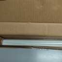 Ivilon Drapery Window Curtain Rod - Knob Design, 1 Inch Rod, 28 to 48 Inch. Ivory/White