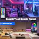 roperry 70FT Outdoor LED Strip Lights,IP68 RGB LED Lights with Remote and APP Control, Outdoor Strip Lights for Pool, Balcony, Roof, Garden, Stairs (1 Roll)