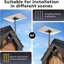 Gen 3/4/4X for Starlink All-in-One Mount Kit: Heavy-Duty Outdoor Dish & Indoor Router Mount, Compatible with Wall, Roof, and Pole Mount