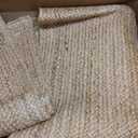FRELISH DECOR Handwoven Jute Area Rug - 4x6 Feet Natural Yarn - Rustic Vintage Beige Braided Reversible Rectangular Rugs for Bedroom - Kitchen - Living Room - Farmhouse (4' x 6')