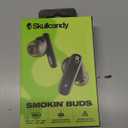 Skullcandy Smokin’ Buds Wireless Earbuds, Bluetooth Headphones, Noise Isolating Fit, Up to 20 Hours Battery, IPX4 Sweat and Water Resistant, Microphone for iPhone Android - True Black