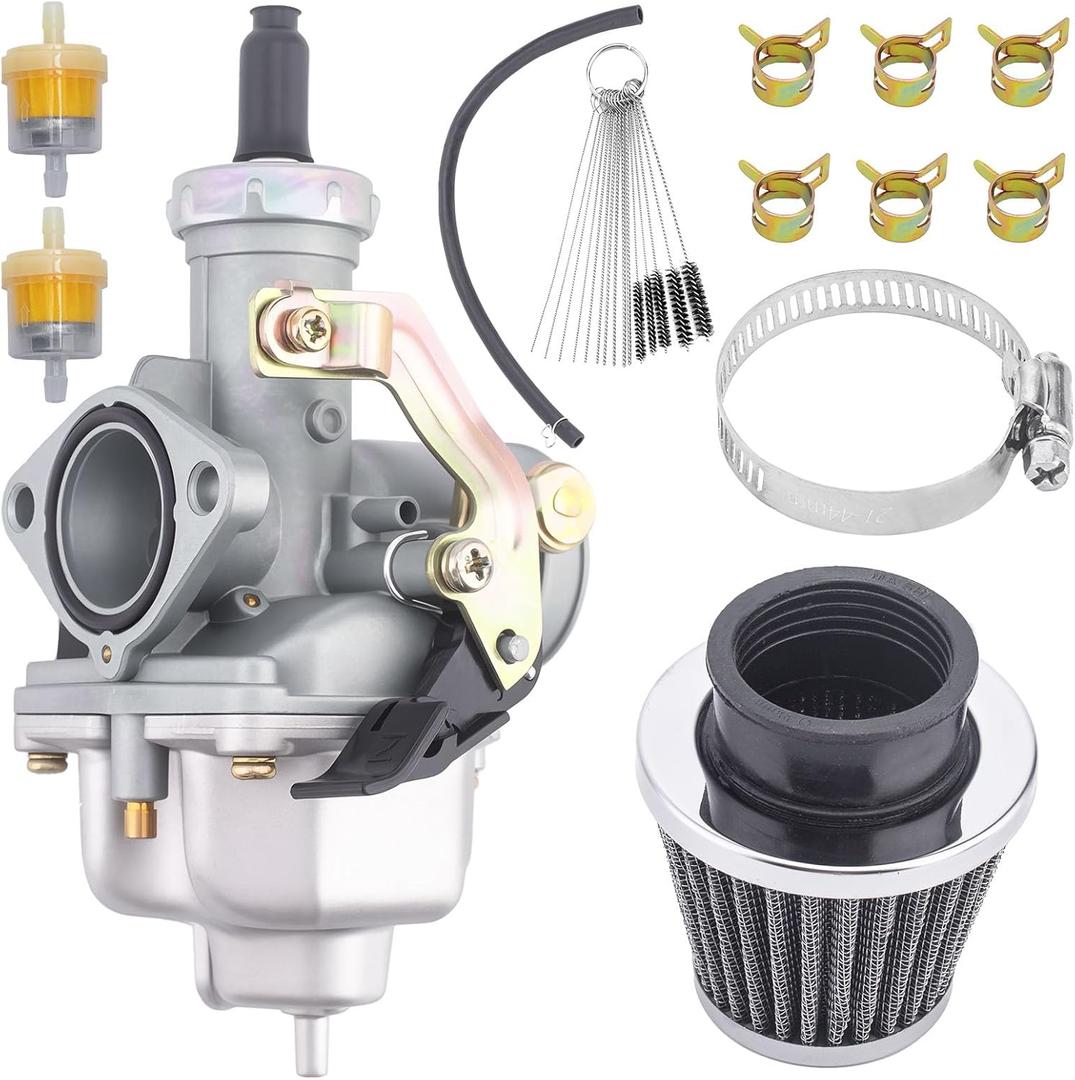 PZ27 Carburetor Fits for 125cc 150cc 200cc 250cc CG ATV Go Kart Dirt Bike 4-Stroke Engine Compatible with Taotao Sunl Buyang Coolsport Lifan Kazuma 27mm Carb with Air Filter
