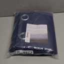 ChrisDowa 100% Blackout Curtains for Bedroom with Black Liner, 2 Thick Layers Total Blackout Thermal Insulated Grommet Window Curtains 2 Panels Set (Navy Blue, 52 x 63 Inch)