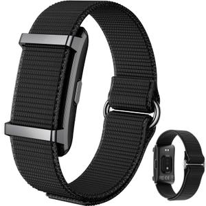 Smart Bracelet Fitness Trackers for Men Women, Smart Watch 24/7 Heart Rate Sleep Stress HRV Monitor, 170+ Sports Modes, 2 Bands, Free APP (Black)