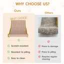Cat Scratcher Bed L Mat for Indoor Cats, 23.6" Large Natural Sisal Cat Scratching Board Replacement Mat