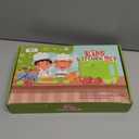 28PCS Toddler Knife Set - Kids Knifes for Real Cooking, Montessori Kids Kitchen Knife Set with Cutting Board Crinkle Cutters Kid Safe Knives, Toddlers Kitchen Tools for Age 2-10 Year Old Girl Boy