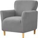 HAOYONG Banquet Armchair Slipcover - Premium Stretch Jacquard Chair Cover, 1-Piece, Removable, Washable, Full Protection for Living Room, 30x25x25 inches, Color 34 (Set of 1)