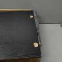 DUMOS Dresser for Bedroom, Storage Organizer with 9 Drawers, Chest of Drawers with Fabric Bins, Sturdy Metal Frame, Wood Tabletop for Guest Room, Closet, Entryway, Nursery (Black)