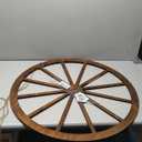 BESPORTBLE Vintage Wooden Wheel Wall Decor Rustic Art for Home Bar Garage Office Wooden Ornament (20X20X2CM)