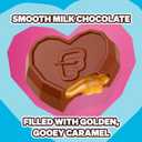 Feastables MrBeast Caramel Valentines Heart, Milk Chocolate & Creamy Caramel Filling, Cups for Adults & Kids, Chocolate Candy for Valentine Snacks, Made With Fairtrade Cocoa, 20 Count (EXP 10/30/26)