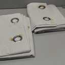 MIULEE 100% Blackout Linen Textured Curtains for Bedroom Solid Thermal Insulated Ivory Grommet Room Darkening Curtains & Drapes Luxury Decor for Living Room Nursery 52 x 96 Inch (2 Panels)