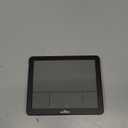 Atomic Digital Wall Clock Battery Operated with Backlight, Desk Clocks with Indoor Temperature & Humidity, 8.5" Small Alarm Clock with Date and Day of Week for Bedrooms, Living Room, Auto DST, Black