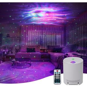 Star Projector, Galaxy Projector for Bedroom, Night Light Projector with Timer and Remote Control, Adjustable Speed and Brightness, for Aurora Projector for Bedroom, Living Room and Home Theater