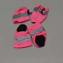 YAODHAOD Dog Shoes for Small Dogs, Puppy Dog Boots & Paw Protector for Winter Snowy Days, Anti-Slip Sole Dog Booties for Indoor Hardwood Floor 4PCS (Pink, Size: 4)