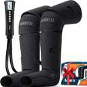 Air Compression Leg & Foot Massager with Heat  Relief for Circulation, Fatigue & Tension  Relaxing Gifts for Dad, Mom, Men & Women  Ideal for Fathers Day, Mothers Day, Christmas & Birthdays (Ink Black)