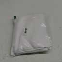 Chyhomenyc White Curtains 63 Inch Length 2 Panels, Faux Linen Textured Semi Sheer Light Filtering Soft Airy Rod Pocket Window Treatment Drapes for Living Room Bedroom, Each 40" Wx63 L