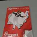 fun shack Kids Chocolate Factory Worker Costume, Boys Halloween Movie Character Chocolate Factory Outfit (Small)