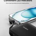 Belkin Portable Charger, Power Bank 10000 mAh w/Integrated Cable - 20W Fast Charge USB-C Power Delivery, iPhone Charger - Apple iPhone 17, Air, Pro, Pro Max, iPad, Samsung Galaxy S25, & More - Black