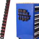WORKPRO Magnetic Screwdriver Organizer and Wrench Organizer, Aluminum Rail Magnetic Tool Organizer, Tool Holder, Toolbox Organization, 12 Slots Screwdriver and Wrench Holder (Tools not Included)