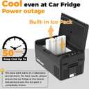 Setpower 12V Refrigerator 21 Quart Portable Freezer 50 Hours Keep Cool, Electric Cooler for Vehicles Car Refrigerator for Car Camping Truck Van RV SUV Road Trip Travel 