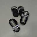 QUMY Dog Shoes for Small Dogs, Puppy Dog Boots & Paw Protectors for Winter Snowy Day, Summer Hot Pavement, Waterproof in Rainy Weather, Outdoor Walking, Indoor Hardfloors Skid-Resistant Sole Black 2 (size 2: 1.59"x1.18"(L*W))