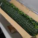 Artificial Boxwood Roll Panels,48 X 120 in(40 sqft) UV-Anti Artificial Ivy Privacy Fence Wall Screen for Indoor Outdoor Green Grass Wall Decor & Ivy Fence Covering Privacy