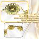 2 x 2PCS Western Chain Belt, Gold and Silver Western Metal Belts for Women, Adjustable Boho Belt for Dress Jeans, Music Festival, Country Concert Outfit