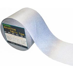 High Visibility Silver Reflective Fabric Tape Strips DIY for Clohting Sew On (2 in x 10yd)