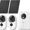 3K 4MP Security Cameras Outdoor Wireless, Solar Powered Cameras for Home Security, No Subscription, Smart Detection, Color Night Vision, 2-Way Talk, 2.4/5GHz WiFi