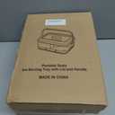 Divided Chilled Serving Tray for Parties,Ice Chilled Party Platter,Ice Serving Bowl with Lid and Handle,Charcuterie Serving Board,Cold Dish Dip for Fruit Seafood Vegetable Shrimp Cocktail Appetizer... (Pink)