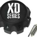 XD Series by KMC Wheels KMC XD Series 441 796 797 798 800 801 8 Lug Matte Flat Black Center Cap 1079L170-MB-8LUG