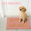 Pink Bow Welcome Doormat 29 x 17 Inch Coquette Mat with Heavy Duty Backing Cute Coconut Coir Door Mat for Home Indoor Outdoor Front Door Porch Entryway Decor