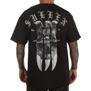 Sullen 3 Blades Short Sleeve Standard Fit Graphic Tattoo Skull T-Shirt for Men (4X-Large, Black)