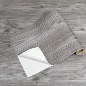 Peel and Stick Floor roll:12 * 118in Vinyl Flooring roll Waterproof,self-Adhesive Floor Tile Sticker for Bathroom/Kitchen/Bedroom/livingroom/Hallway(Grey Wood)