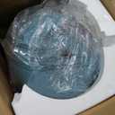 Alpine Corporation 33" Tall Outdoor Antique Jar Water Fountain, Vintage Cascading Design with LED Lights, Garden, Patio & Yard Decor, Turquoise