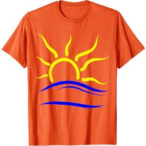 Naturist Nudist Symbol T-Shirt (XL,Orange)