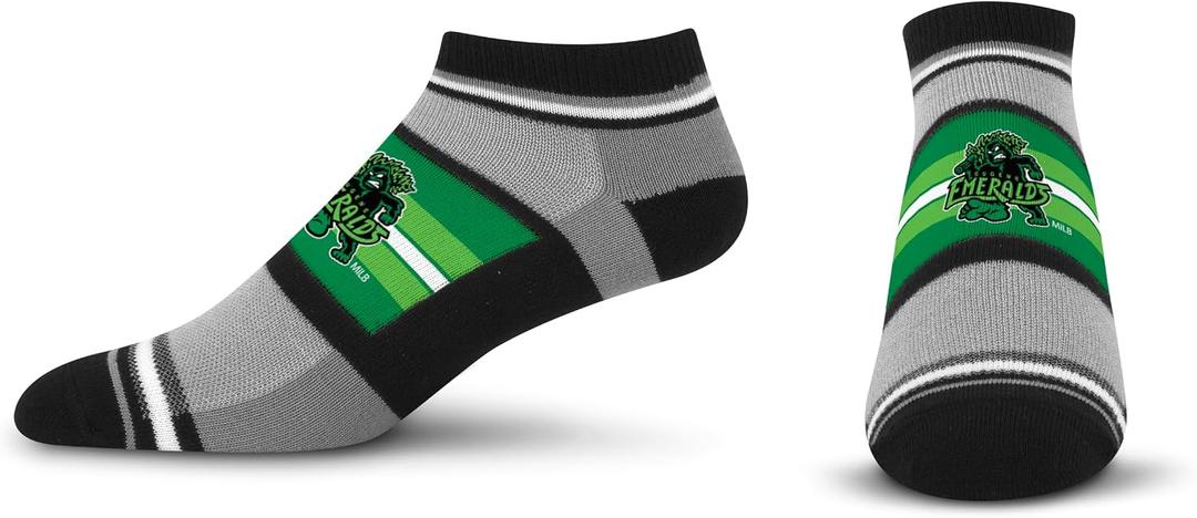 For Bare Feet Minor League Baseball Unisex For Bare Feet Milb Streak No Show Sock