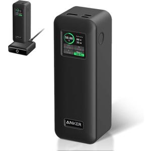 Case Cover for Anker Prime Power Bank 27,650mAh 250W, Full-Body Protective Cover for Anker Prime Power Bank, Drop-Proof, Scratch-Proof, Shock-Proof, Black