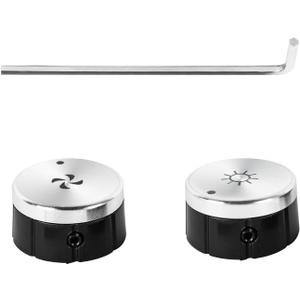 SV08355 Blower and Light Knobs Replacement for Range Hood E64 E60,ReplaceV08355, 1932986, AP4980185