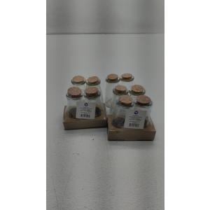 Glass Jars With Cork Lid 5 Pairs Glass Jars With Cork Lid 5 Pairs