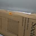 Soctone Telescoping Ladder, 12.5 FT Aluminum Button Retraction Extension Ladder with 2 Triangle Stabilizers, Multi-Purpose Ladder with Slow Down Design, 330lbs Max Capacity for House Daily Life