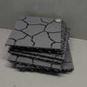 Pure Garden 12-Pack Polypropylene Interlocking Patio Deck Tiles - Weather-Resistant Outdoor Flooring for Balcony, Porch, and Garage (Gray)