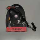 FLEXI New Classic Cord Retractable Dog Leash for Small Dogs up to 33 lbs. 26 ft., Black | Tangle-Free Pet Walking Leash with One-Handed Brake, Pause, Lock|German Quality Product, Small