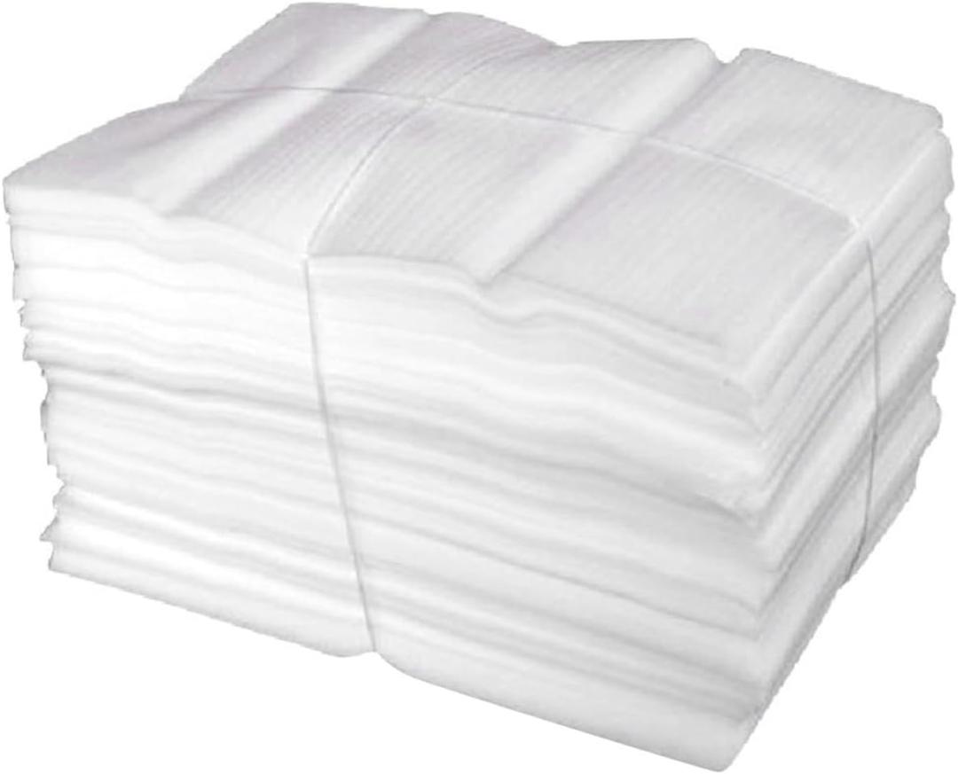 100pcs Foam Packaging Pouches Bags Shockproof Moving Supplies Packing Foam for Glassware Furniture Protection