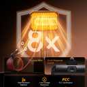 Golf Cart Heater, 36V Electric Battery Operated Heater for Golf Cart Accessories, 400W Safe & Quiet Carbon Fiber Heating, Compatible with Club Car/Yamaha/EZGO