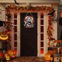 WEUOPG Halloween Diamond Art Hanging Kit for Crafts, DIY Acrylic Diamond Art Painting Window Pendants Home Garden Wall Hanging Kits, Double Sided Hanging Ornament