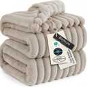 Bedsure GentleSoft Light Brown Fleece Blanket for Couch - Cozy Soft Blankets for Women, Cute Small Throws for Girls, 108x90 Inches, King
