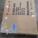 BestOffice 8FT Picnic Table Folding Table Camping Table Plastic Table Fold Up Table Lock for Party Event,White