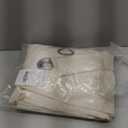 NICETOWN Natural Linen Curtains 84 inch Long 2 Panels Set, Grommet Top Thick Linen Burlap Semi Sheer Vertical Drapes Privacy Assured with Light Filtering for Bedroom/Living Room, W55 x L84